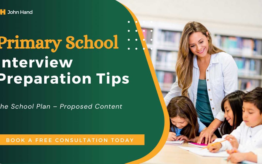 The School Plan – Proposed Content